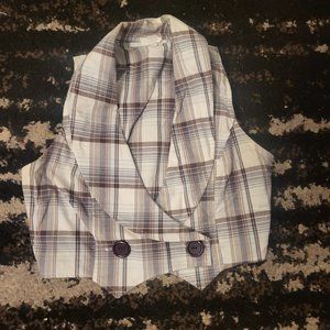 Vintage vest/crop top